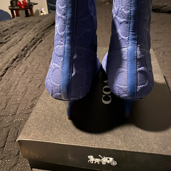 Coach Jade Knit Signature Ankle Boots - Picture 4 of 7